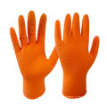 Orange Textur Mechaniker Auto Nitril Diamond Reparaturhandschuh